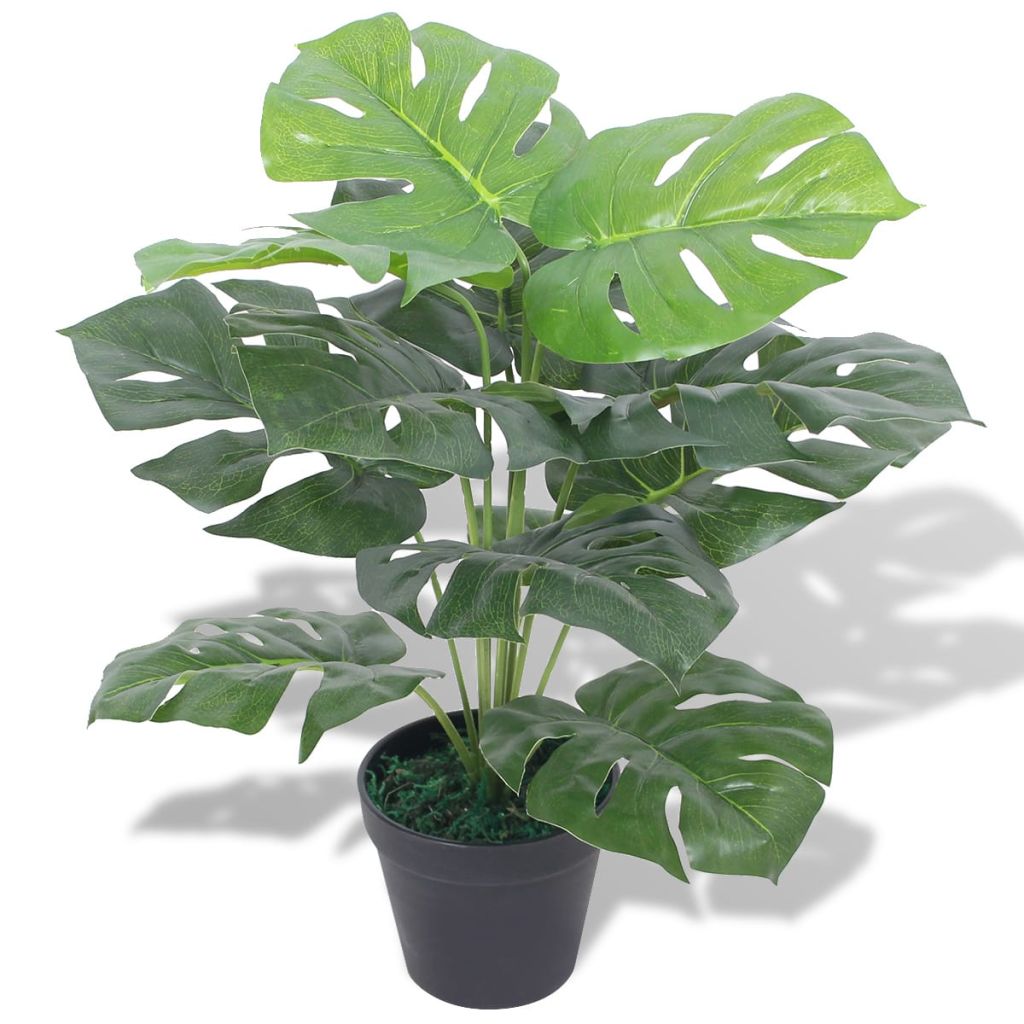 Vidaxl Plante Monstera Artificielle Avec Pot 45 Cm Vert
