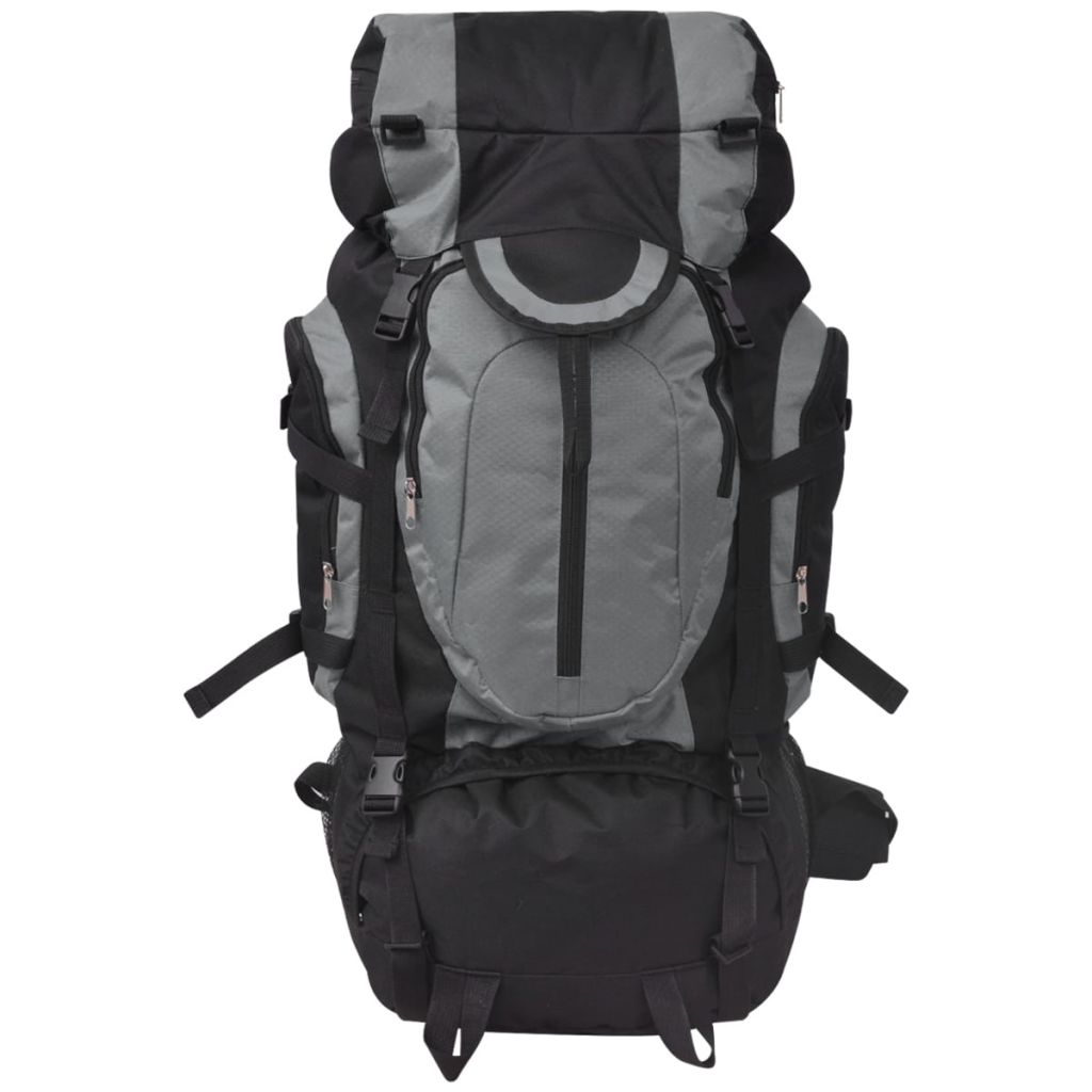 Vidaxl Sac A Dos De Randonnee Xxl 75 L Noir Et Gris