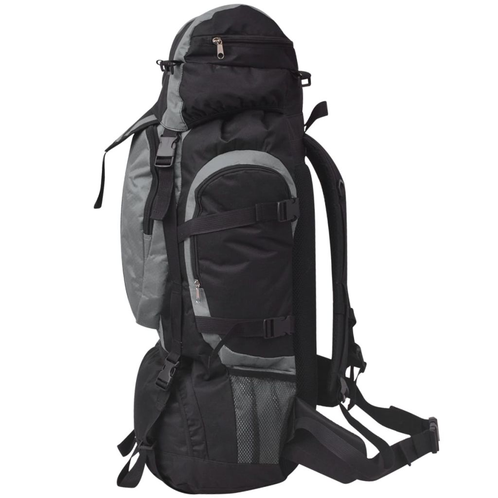Vidaxl Sac A Dos De Randonnee Xxl 75 L Noir Et Gris