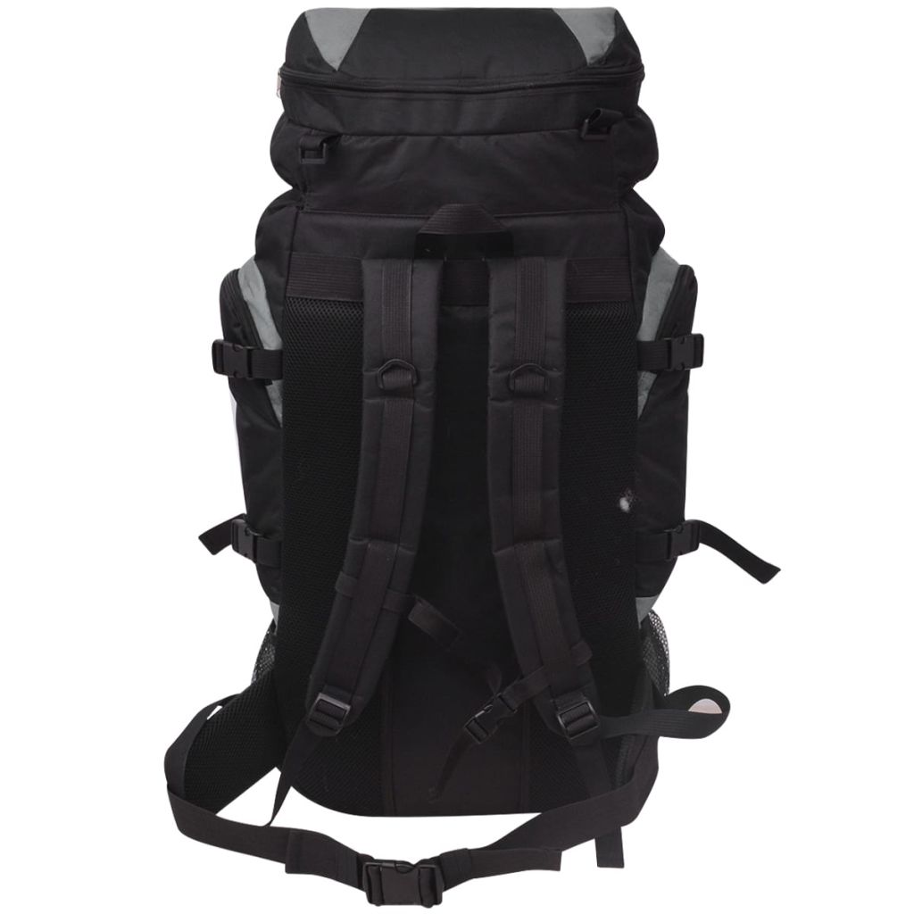 Vidaxl Sac A Dos De Randonnee Xxl 75 L Noir Et Gris