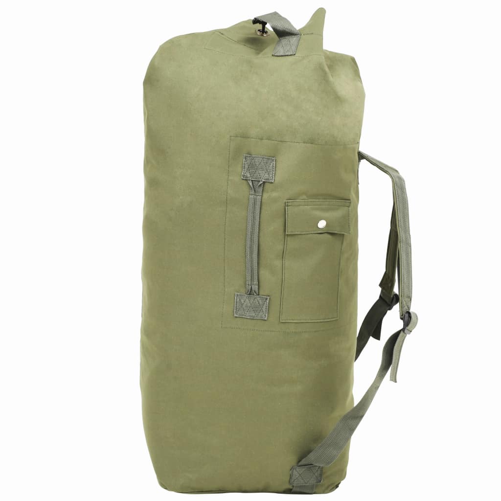 Vidaxl Sac De Sport Style Militaire 85 L Vert Olive