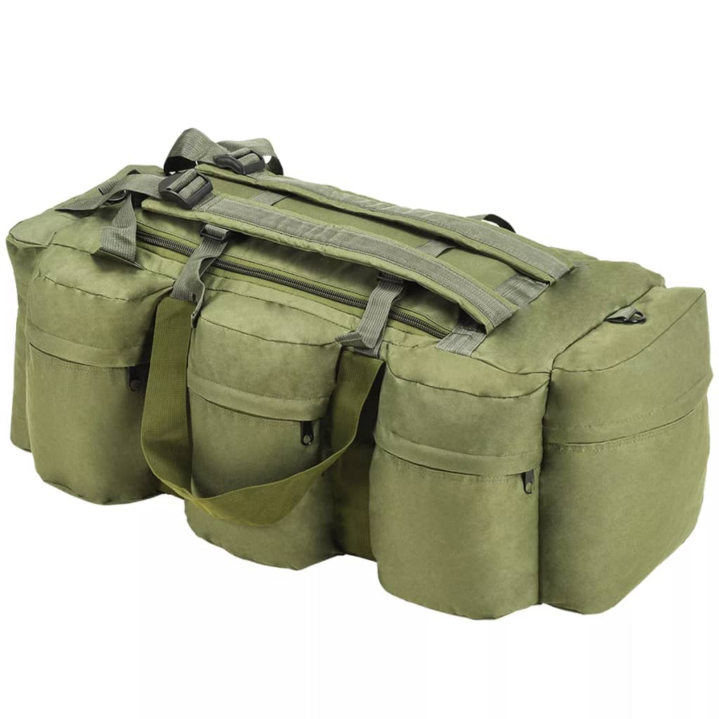 Vidaxl Sac De Sport Style Militaire 3 En 1 Sac A Dos Sac A Bagages Rangement Stockage Voyage En Plein Air Randonnee Camping 91388