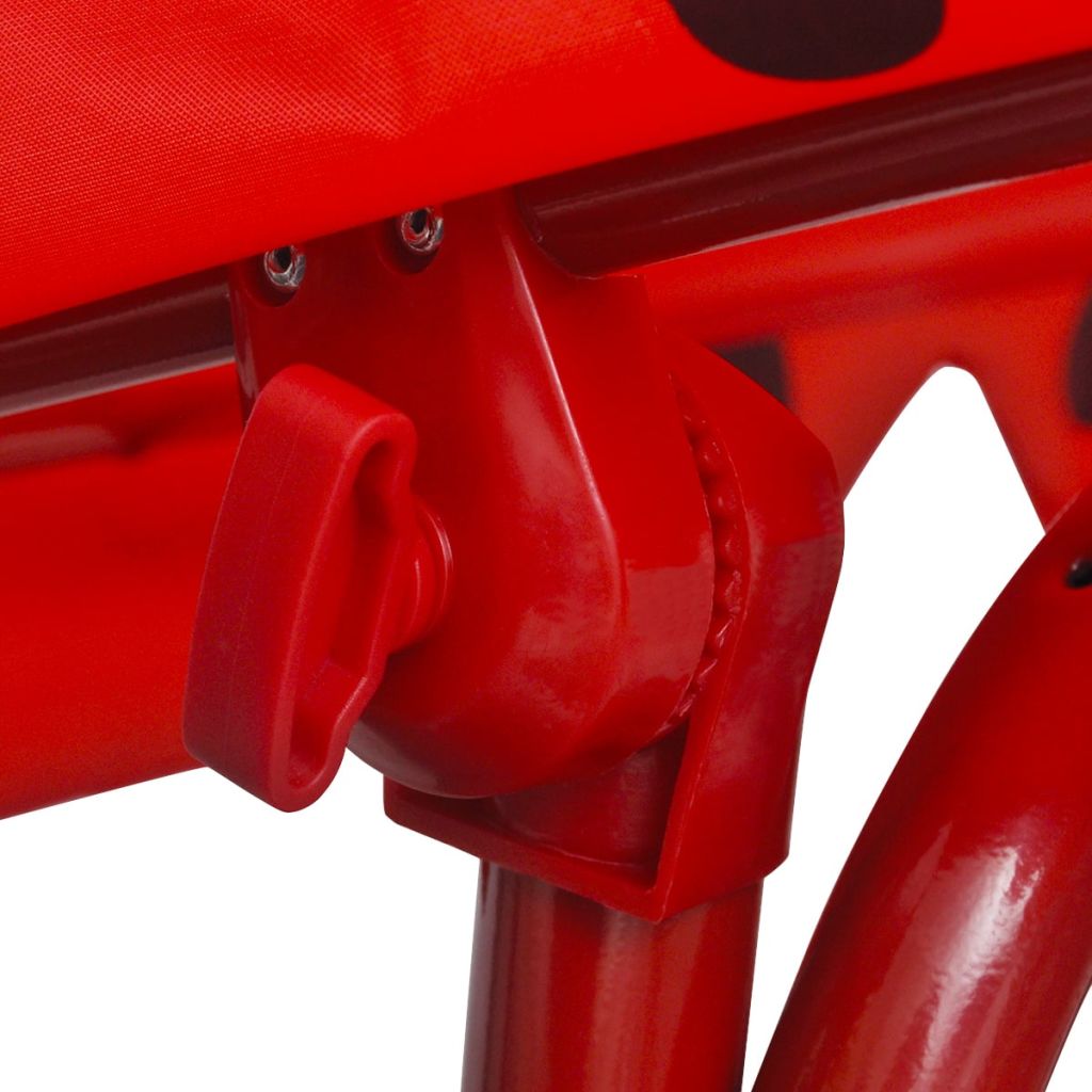Vidaxl Siege Balancoire Pour Enfants Rouge