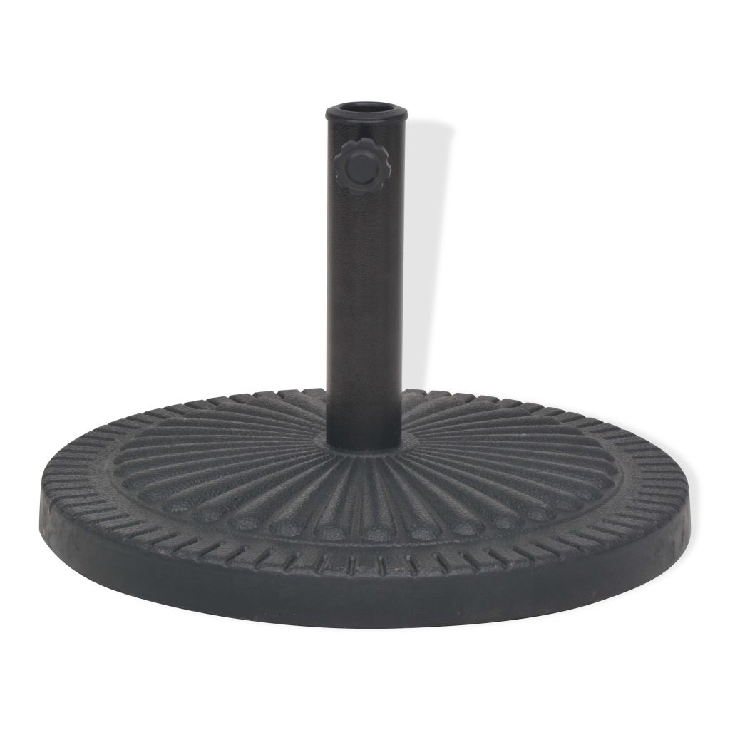 Socle De Parasol - Vidaxl - Rond - Resine - Acier - 60 X 34 Cm