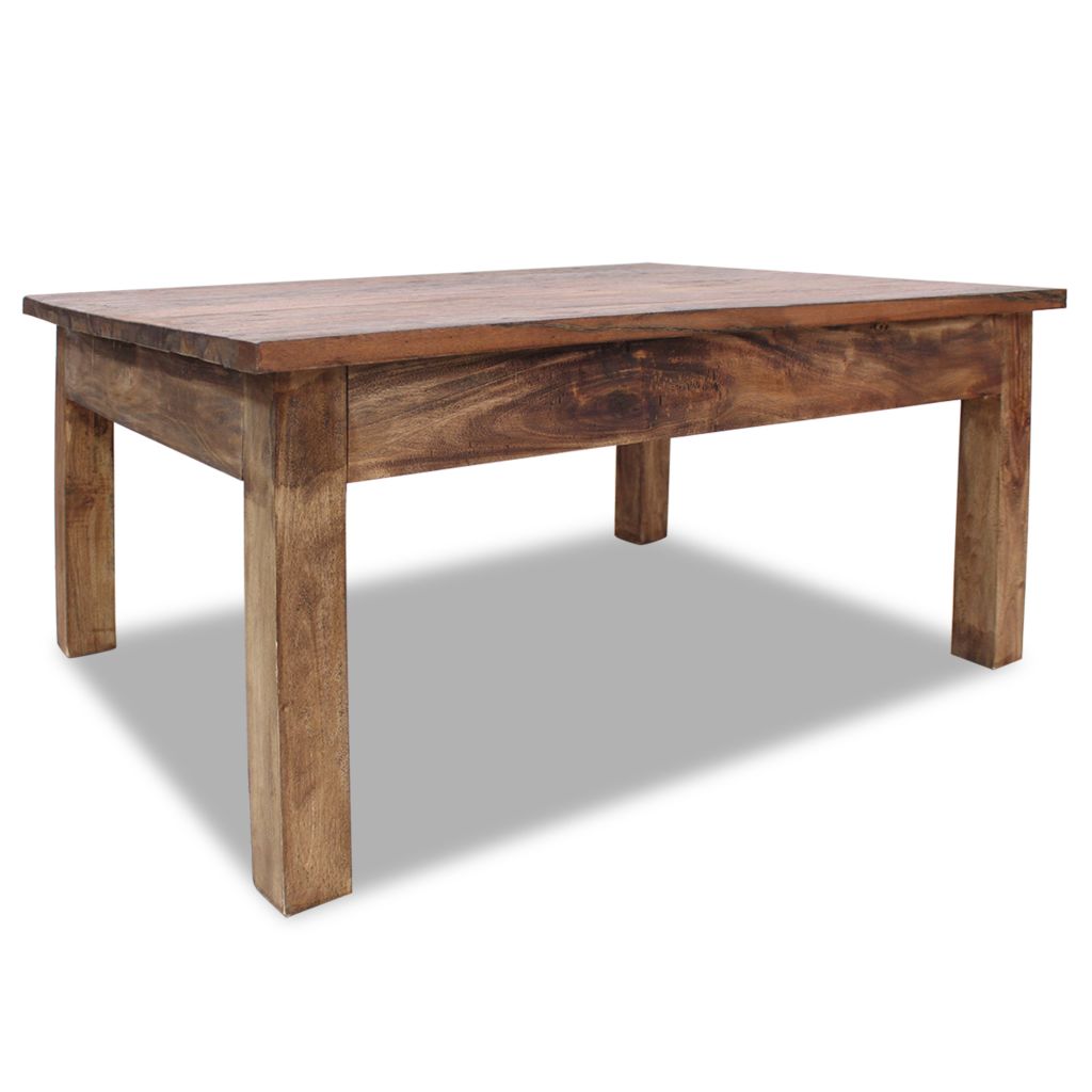 Vidaxl Table Basse Table Dappoint Bout De Canape Meuble De Salon Salle De Sejour Maison Interieur Bois Dacajou Massif 244493
