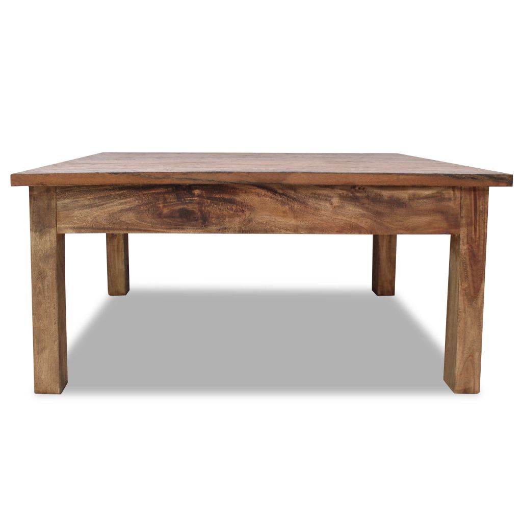 Vidaxl Table Basse Table Dappoint Bout De Canape Meuble De Salon Salle De Sejour Maison Interieur Bois Dacajou Massif 244493