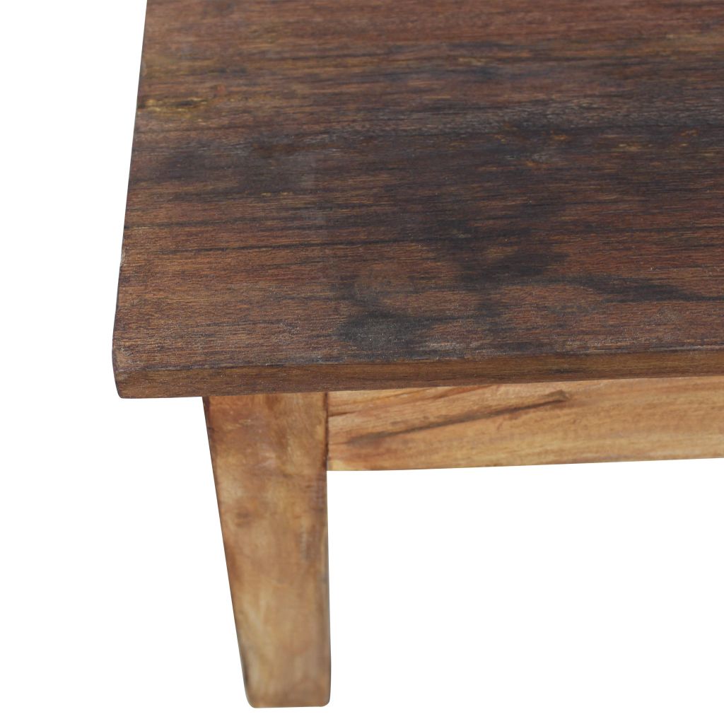 Vidaxl Table Basse Table Dappoint Bout De Canape Meuble De Salon Salle De Sejour Maison Interieur Bois Dacajou Massif 244493