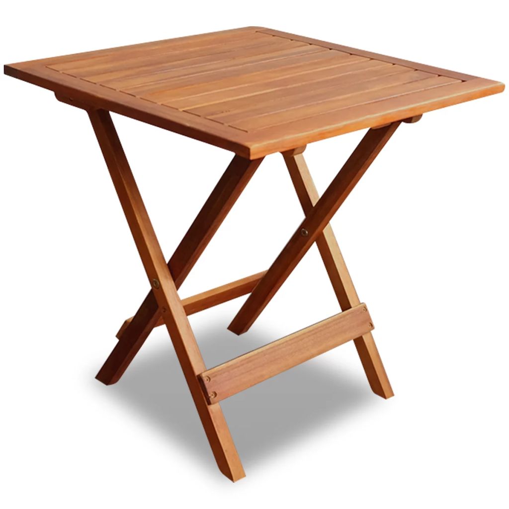Vidaxl Table De Bistro 46x46x47 Cm Bois D'acacia Massif