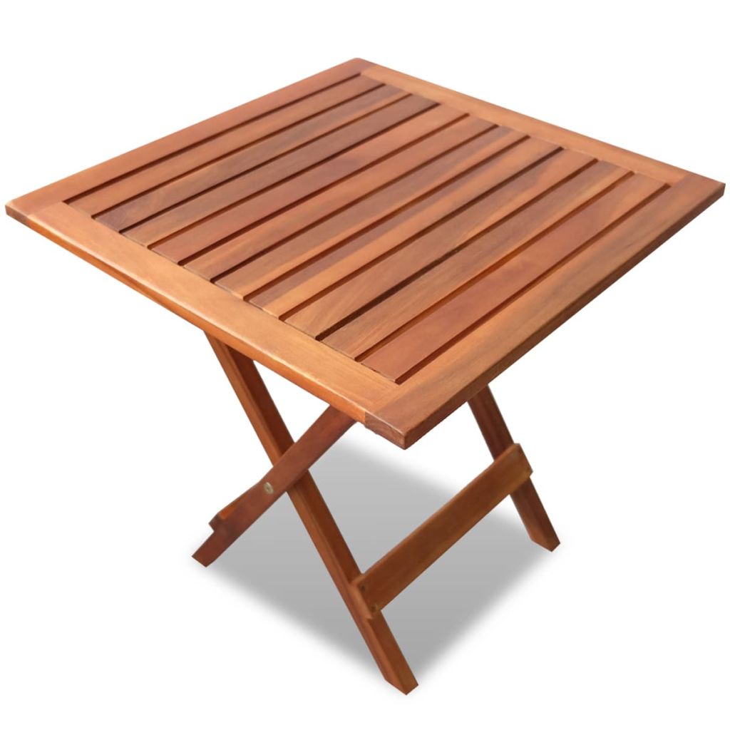 Vidaxl Table De Bistro 46x46x47 Cm Bois D'acacia Massif