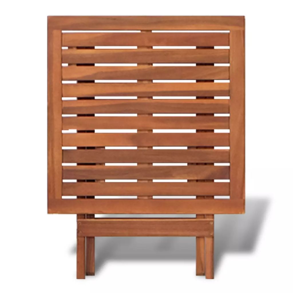 Vidaxl Table De Bistro 46x46x47 Cm Bois D'acacia Massif