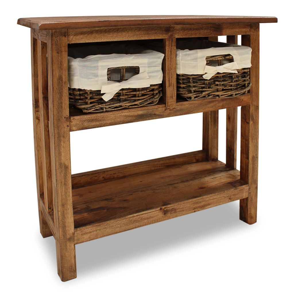 Vidaxl Table Console Bois De Recuperation Massif 69 X 28 X 70 Cm