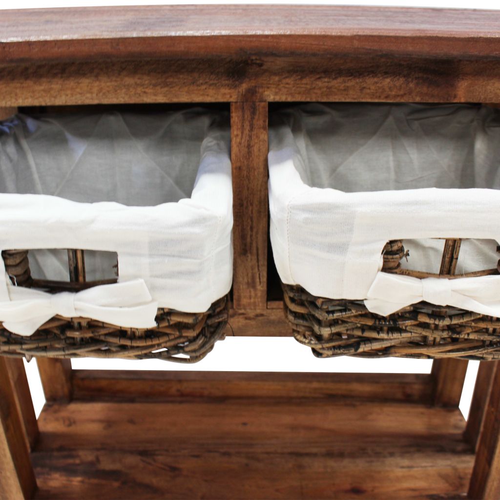 Vidaxl Table Console Bois De Recuperation Massif 69 X 28 X 70 Cm