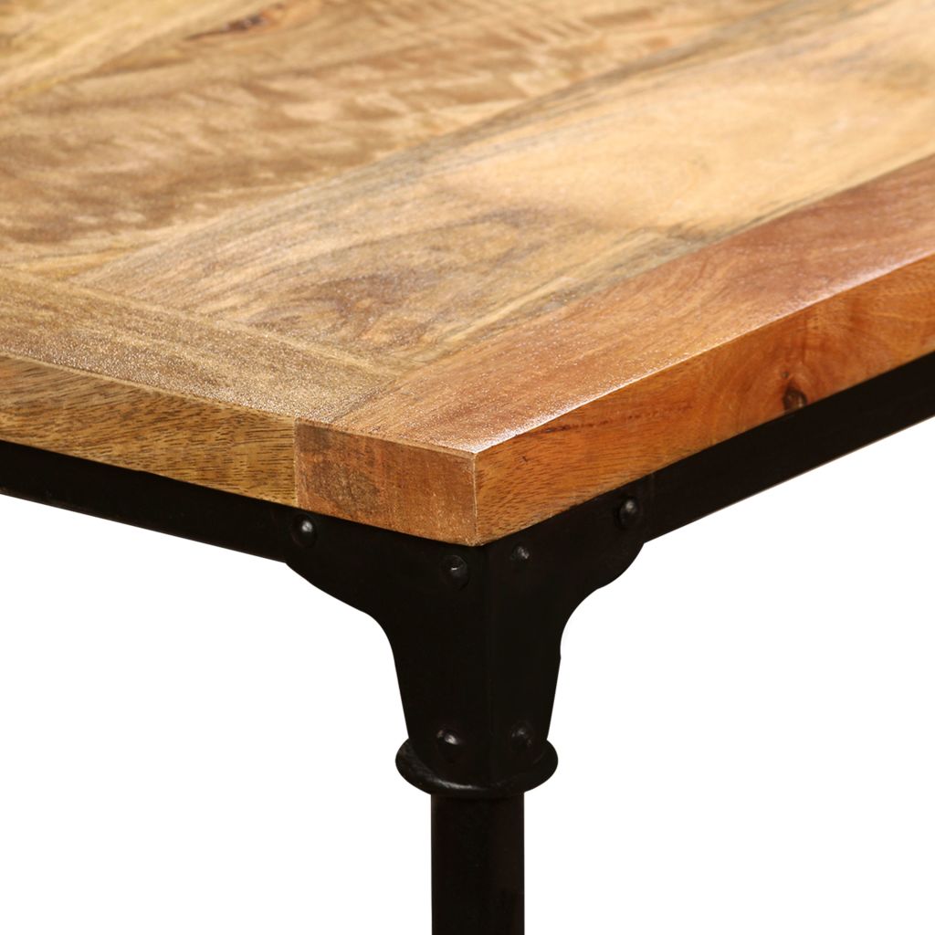 Vidaxl Table De Salle A Manger Bois De Manguier Massif 180 Cm