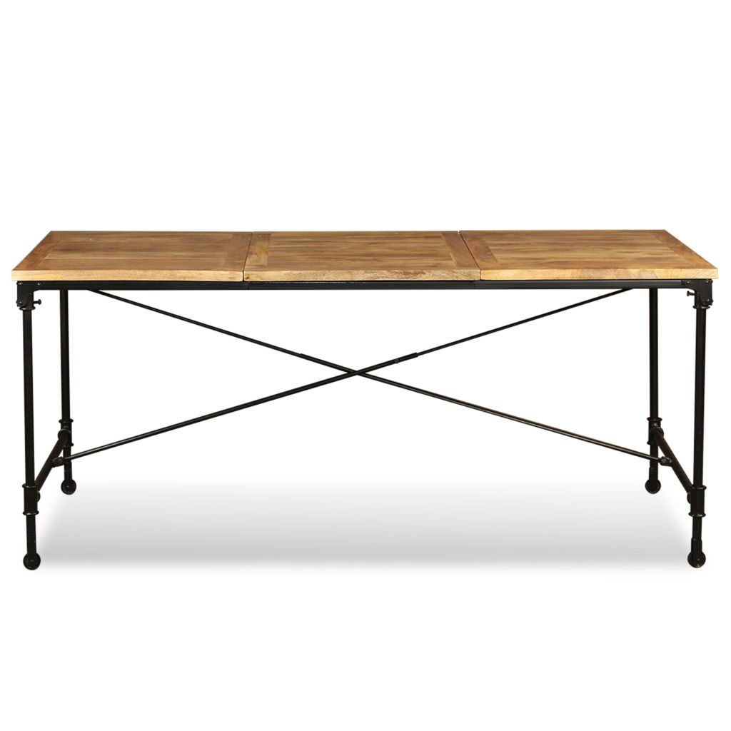 Vidaxl Table De Salle A Manger Bois De Manguier Massif 180 Cm