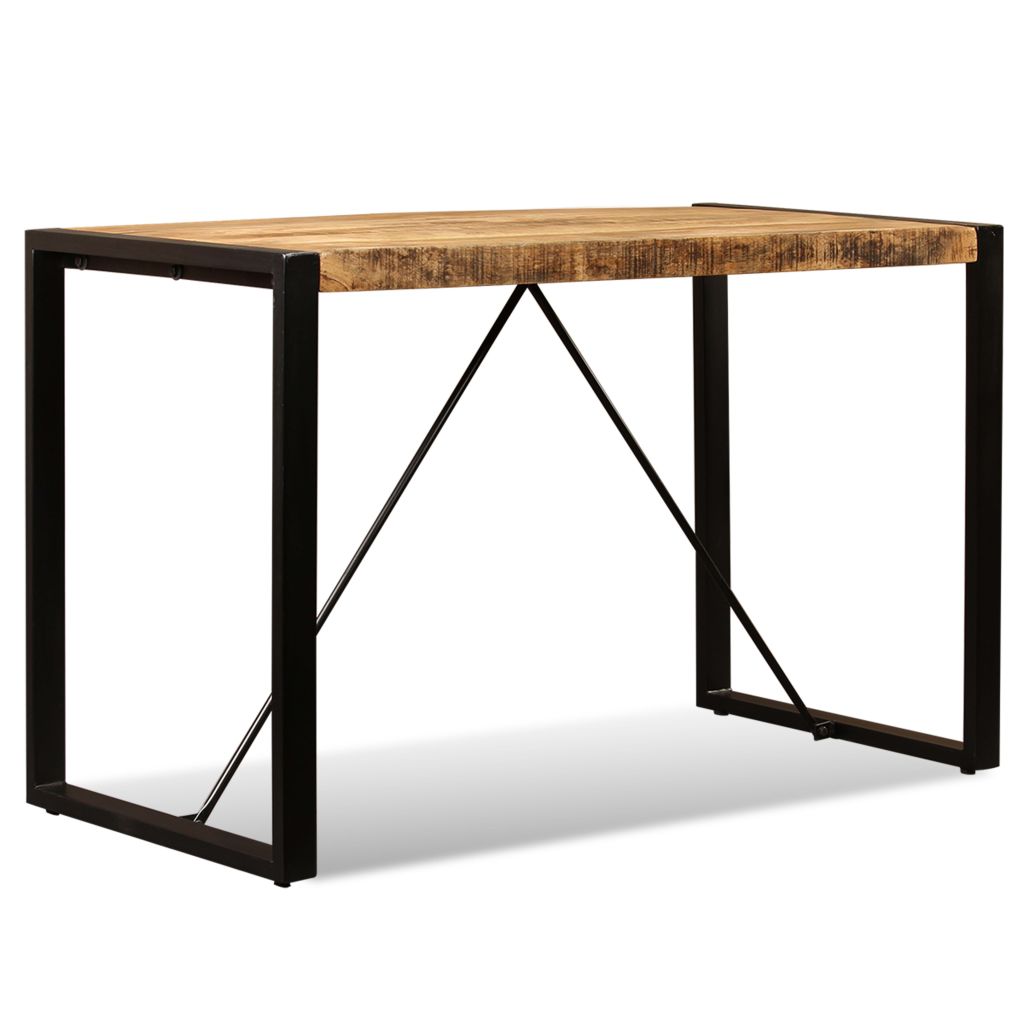 Vidaxl Table De Salle A Manger Bois De Manguier Massif 120 Cm