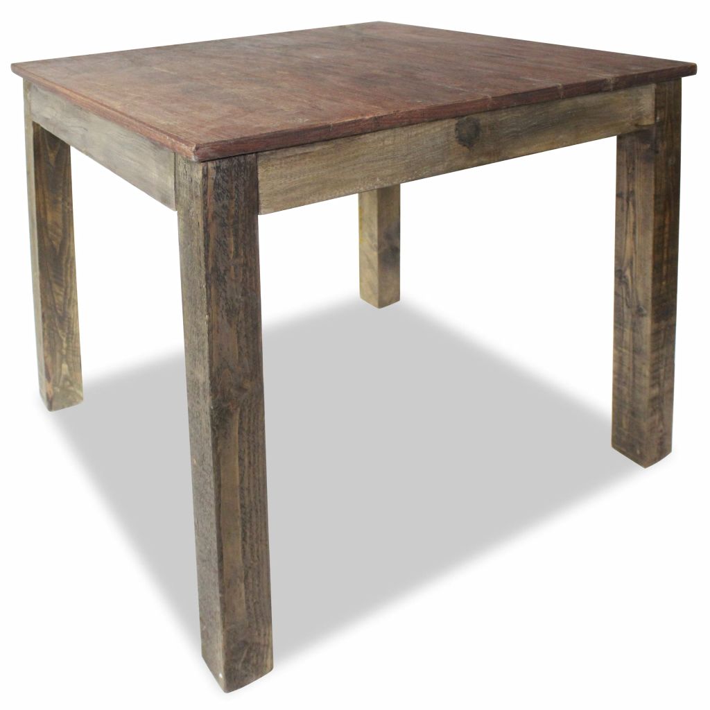 Vidaxl Table A Manger Table A Diner Table De Repas Meuble De Cuisine Restaurant Interieur Bois De Recuperation Melange 244495