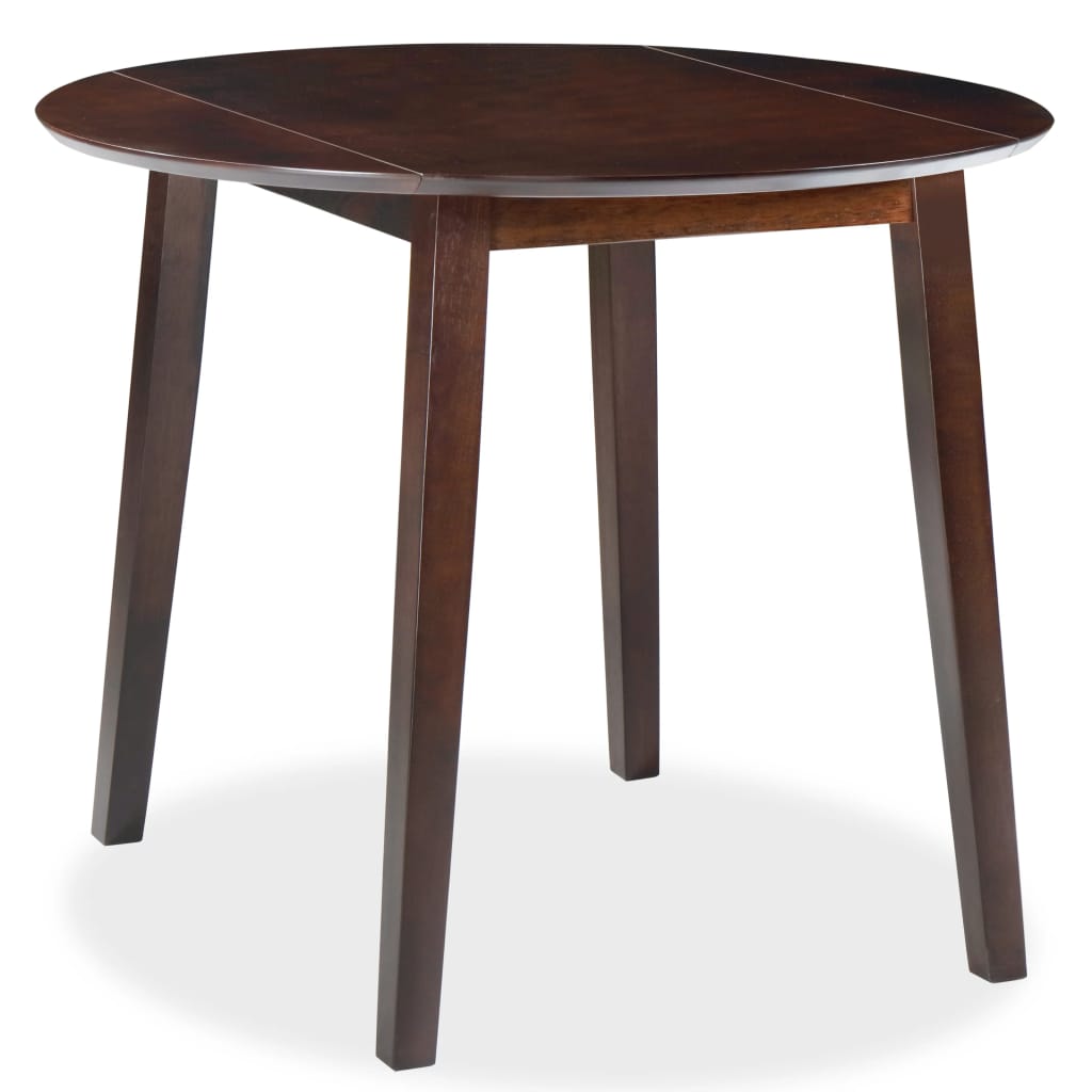 Table De Salle A Manger Vidaxl Ronde Mdf 4 Places Finition Huilee