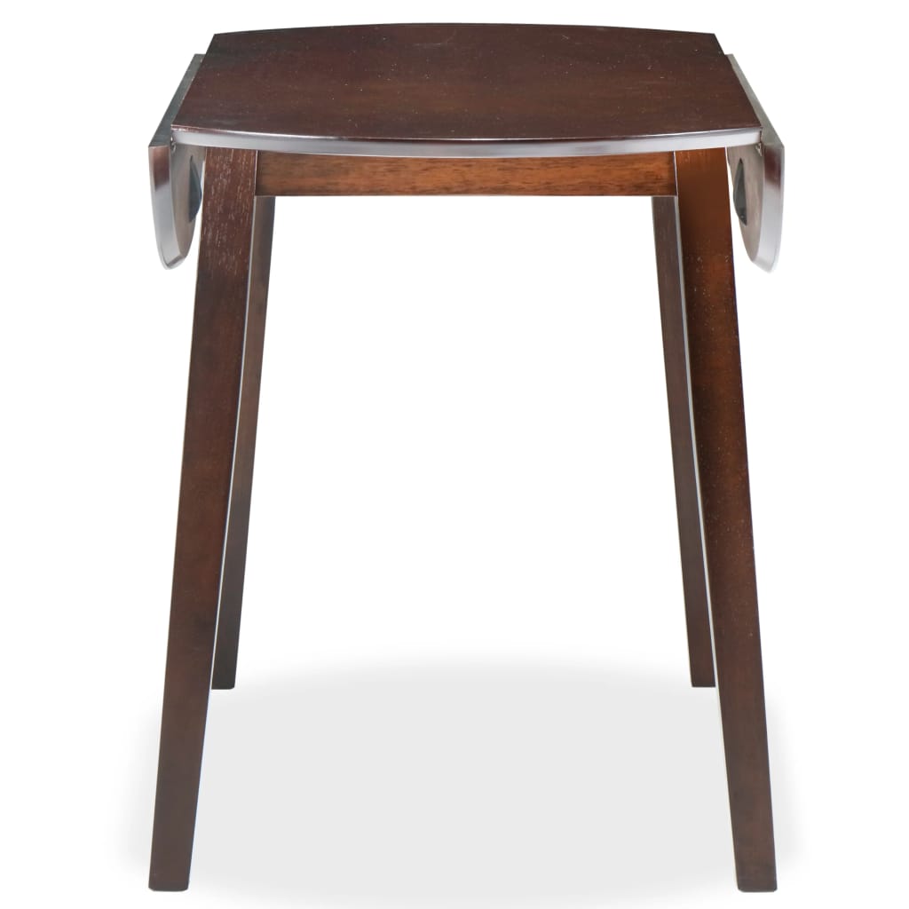 Table De Salle A Manger Vidaxl Ronde Mdf 4 Places Finition Huilee