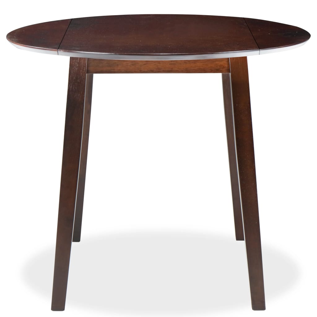 Table De Salle A Manger Vidaxl Ronde Mdf 4 Places Finition Huilee