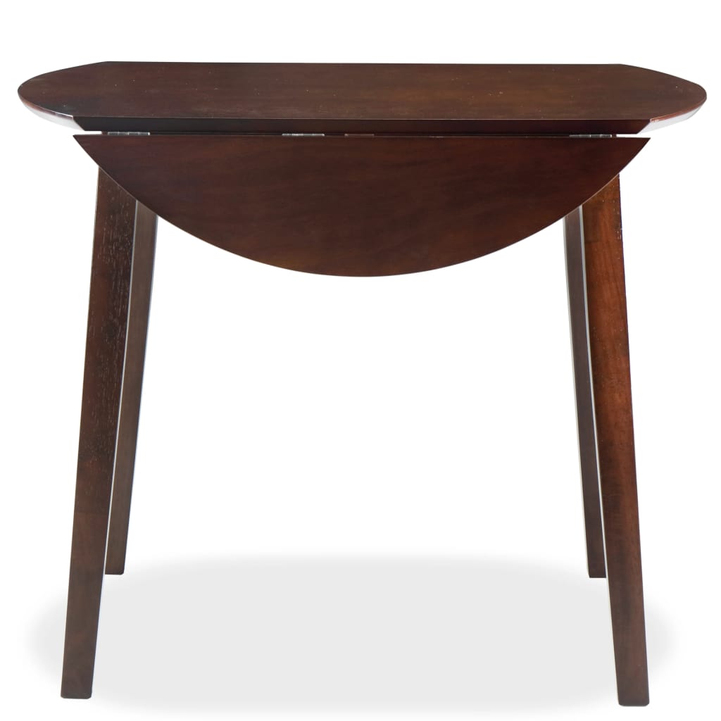 Table De Salle A Manger Vidaxl Ronde Mdf 4 Places Finition Huilee