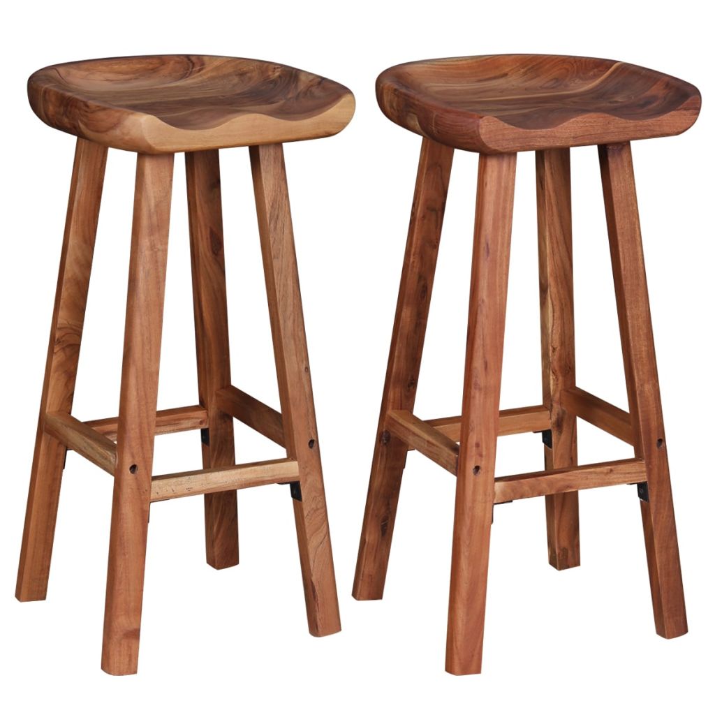 Vidaxl Lot De 2 Tabourets De Bar Chaise De Pub Siege De Bistrot Meuble De Salle A Manger Cuisine Salon Maison Interieur 244247