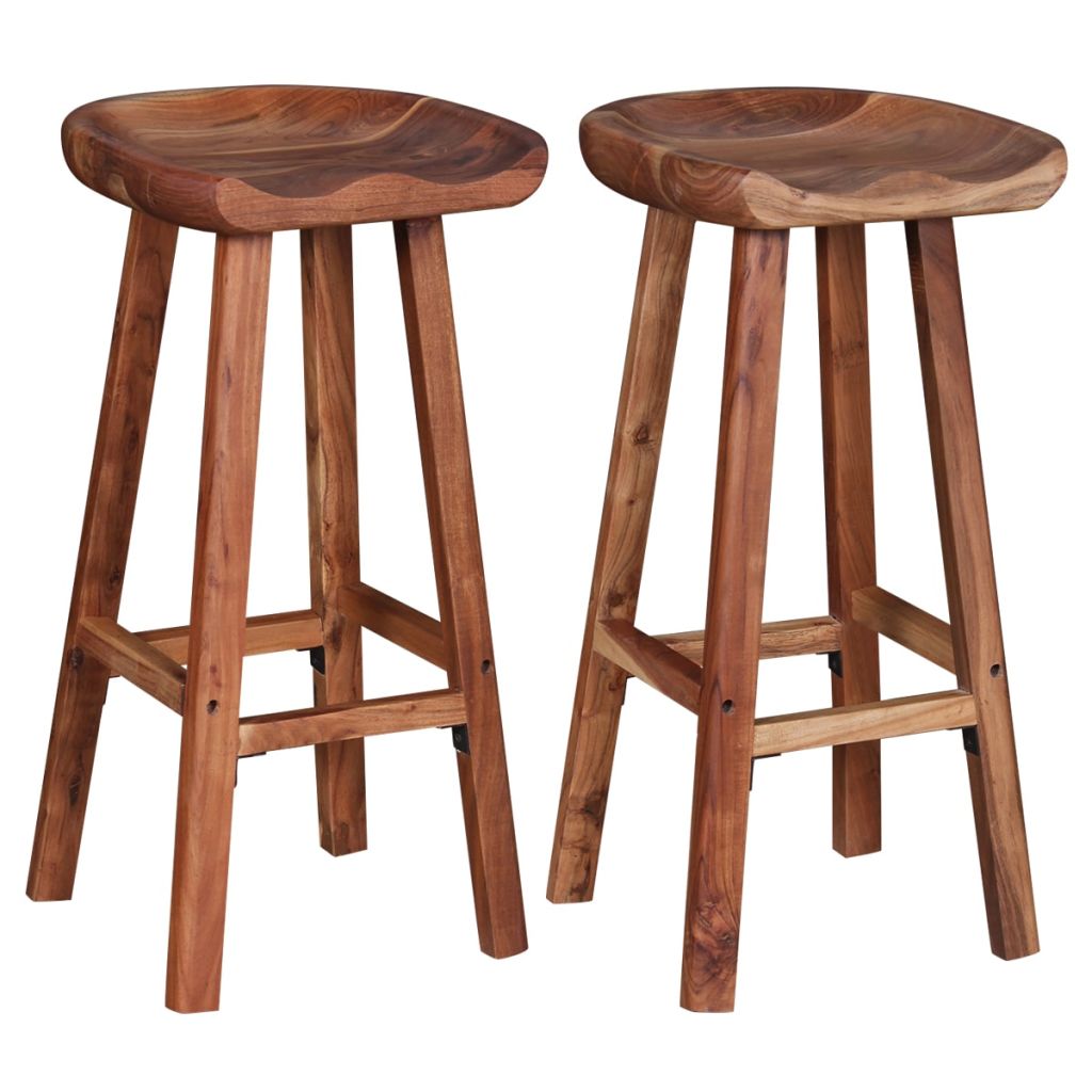 Vidaxl Lot De 2 Tabourets De Bar Chaise De Pub Siege De Bistrot Meuble De Salle A Manger Cuisine Salon Maison Interieur 244247