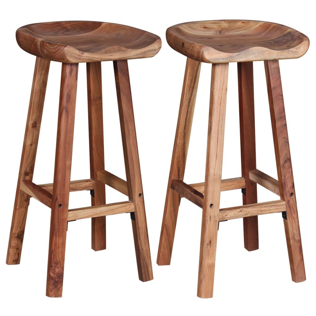 Vidaxl Lot De 2 Tabourets De Bar Chaise De Pub Siege De Bistrot Meuble De Salle A Manger Cuisine Salon Maison Interieur 244247