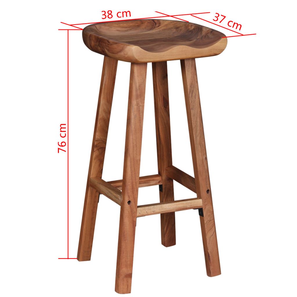 Vidaxl Lot De 2 Tabourets De Bar Chaise De Pub Siege De Bistrot Meuble De Salle A Manger Cuisine Salon Maison Interieur 244247