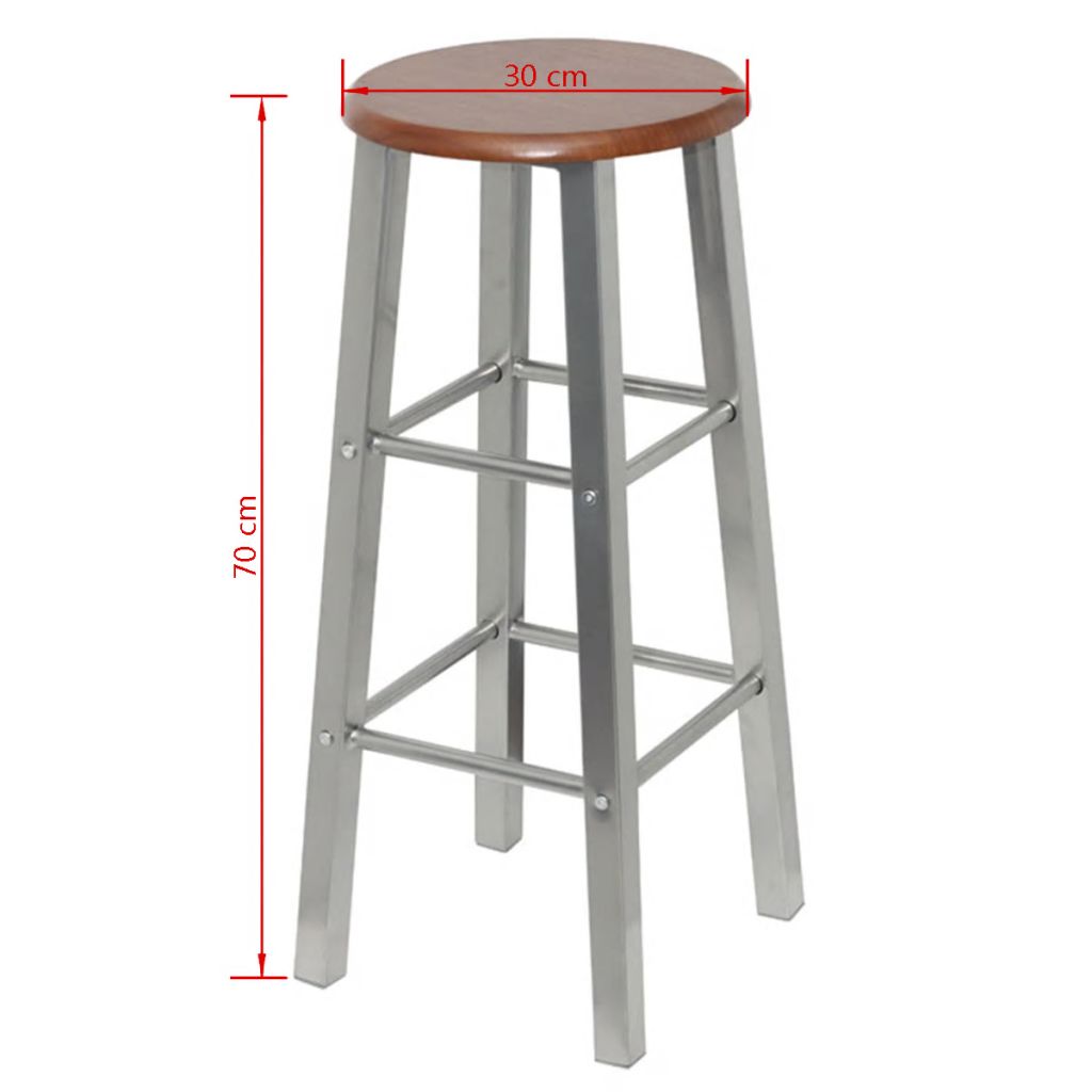 Vidaxl Lot De 2 Tabourets De Bar Chaise De Pub Siege De Bistrot Meuble De Salle A Manger Cuisine Salon Maison Interieur 60562