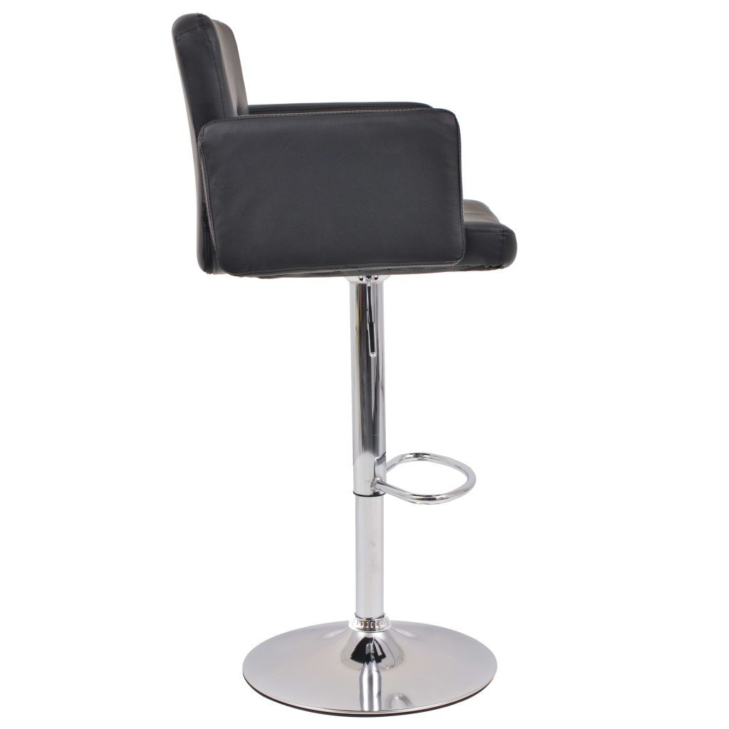 Vidaxl Tabouret Pivotant De Bar 2 Pcs Cuir Artificiel Noir