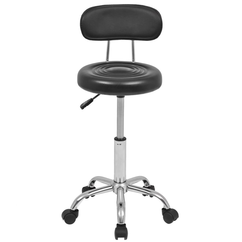 Vidaxl Tabouret Pivotant De Bar 2 Pcs Cuir Synthetique Noir