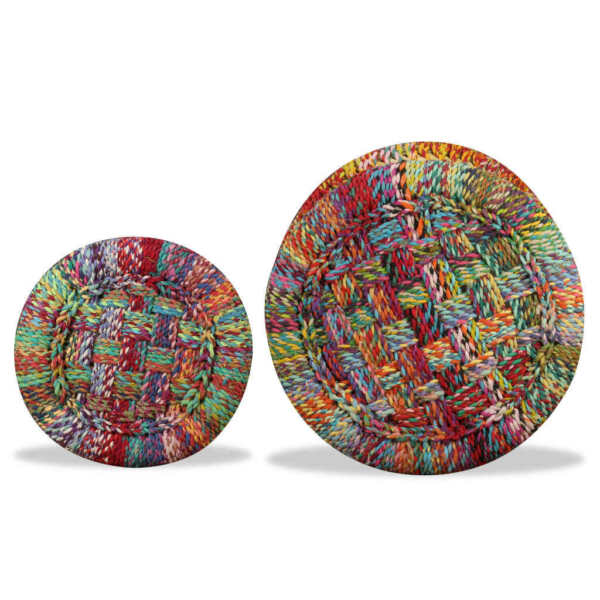 Tabourets - Vidaxl - Multicolore - Bois Massif - Pliant - Style Ethnique