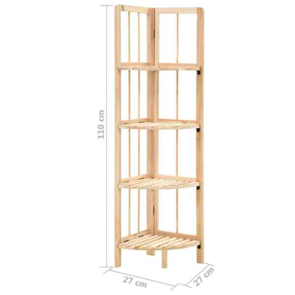 Vidaxl Etagere Dangle Bois De Cedre 27 X 27 X 110 Cm