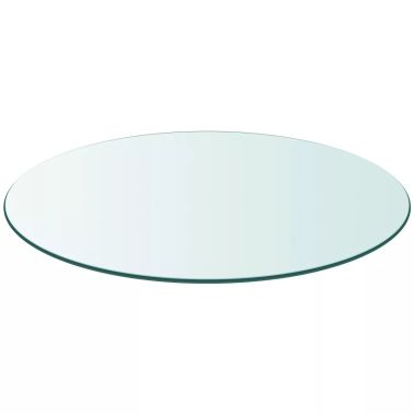 Vidaxl Dessus De Table Ronde En Verre Trempe 600 Mm 243627