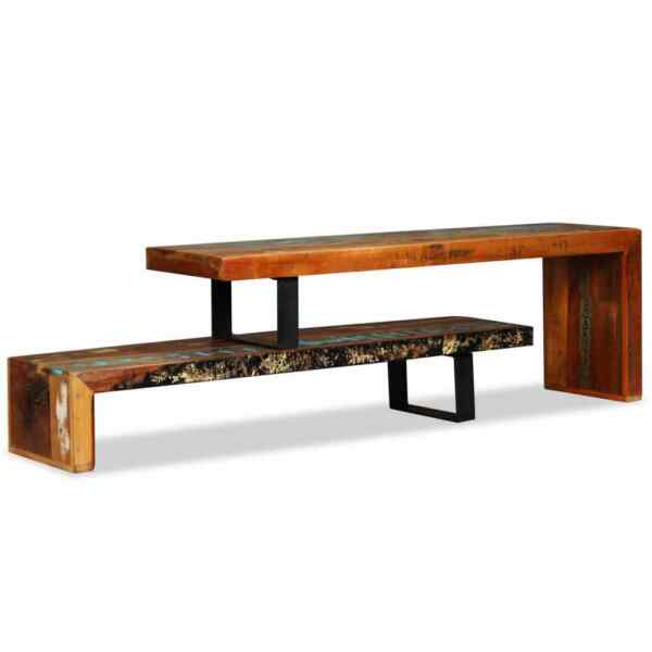 Vidaxl Meuble Tv Armoire Basse Centre De Divertissement Meuble De Salon Salle De Sejour Maison Interieur Bois De 244582