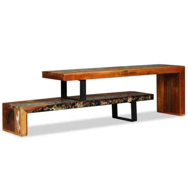Vidaxl Meuble Tv Armoire Basse Centre De Divertissement Meuble De Salon Salle De Sejour Maison Interieur Bois De 244582