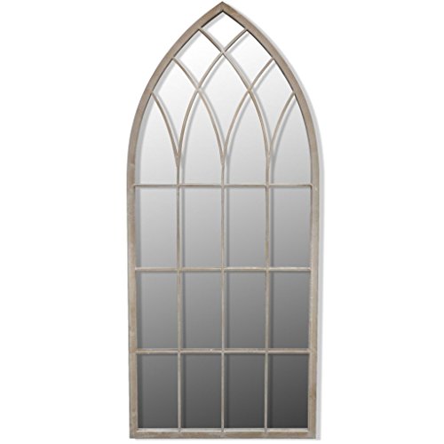 vidaxl Miroir de Jardin Arche rustique 115 x 50 cm Interieur et Exterieur