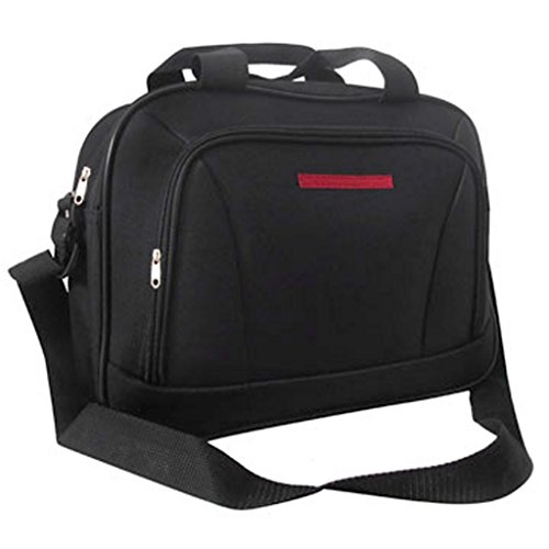 Vidaxl Lot De 5 Bagages Rigides En Tissu Enduit Pvc Noir Inclut Valises A Roulettes Sml Sac De Deplacement Et Trousse 90154