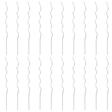 vidaXL Supports de plantes en spirale 20 pcs Acier galvanise 110 cm
