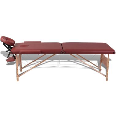 Vidaxl Table De Massage Pliante 2 Zones 