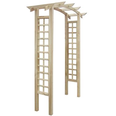 Vidaxl Arche De Jardin En Bois De Pin Massif 150x60x210 Cm Resistante A La Pourriture Support Pour Plantes Grimpantes 41662