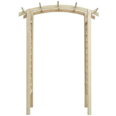 Vidaxl Arche De Jardin En Bois De Pin Massif 150x60x210 Cm Resistante A La Pourriture Support Pour Plantes Grimpantes 41662