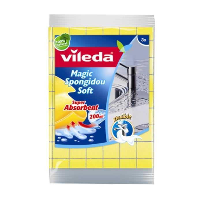 Vileda Lot De 2 Eponges Vaisselle Carre