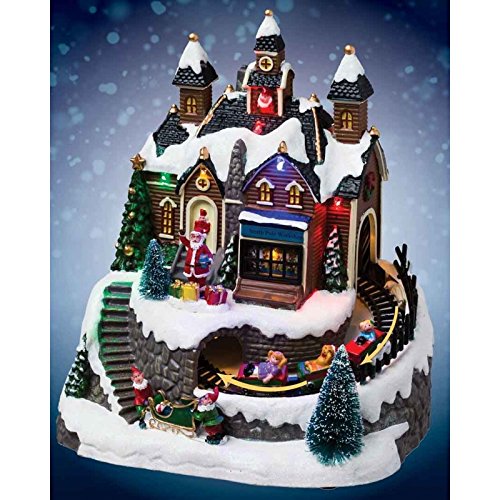 Village de Noel Lumineux musical et anime Atelier