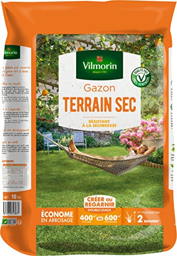Vilmorin 4460517 Gazon Terrain Sec, Vert...