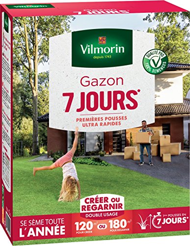 Gazon prise rapide en 7 jours Vilmorin 3 kg