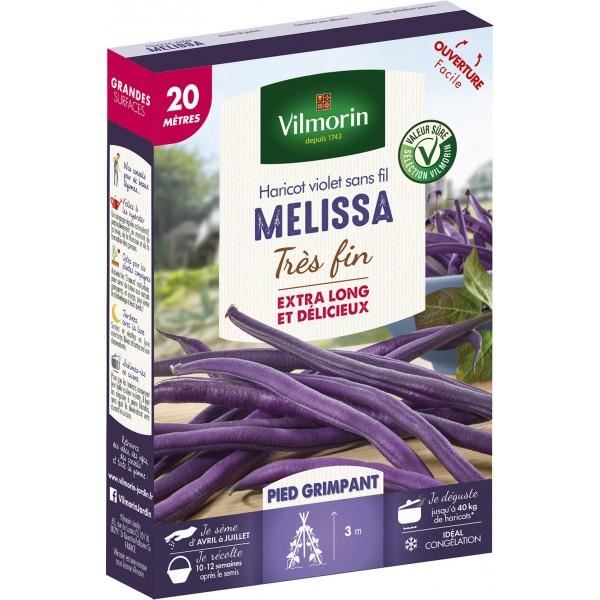 Vilmorin Graines De Haricot Melissa A Cosse Violette - 20 M