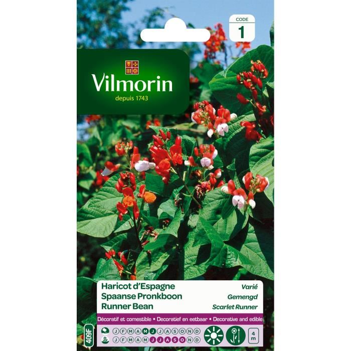 Vilmorin Jardin Haricot Espagne Varie Se...