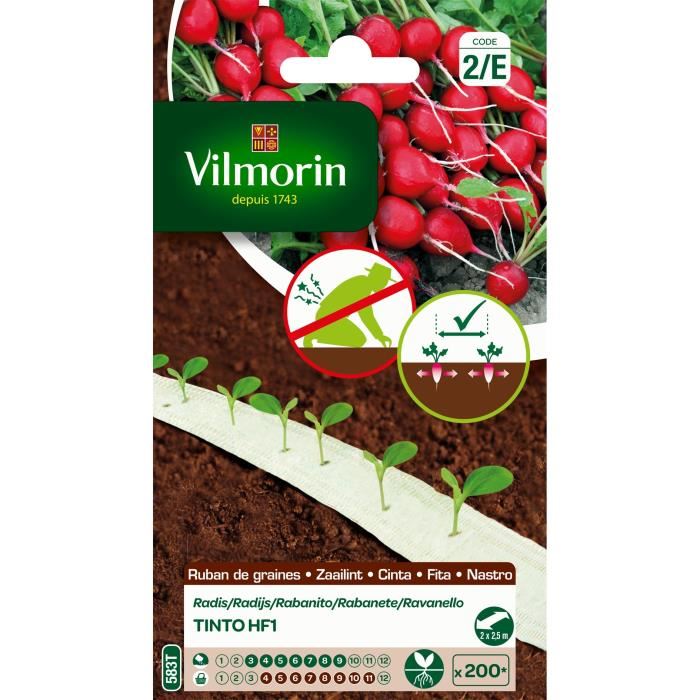 Rubans de graines tinto hf1 VILMORIN 2.8 g