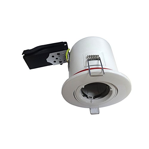Support Spot Rt2012 Rond Orientable 100mm Blanc Finition Blanc
